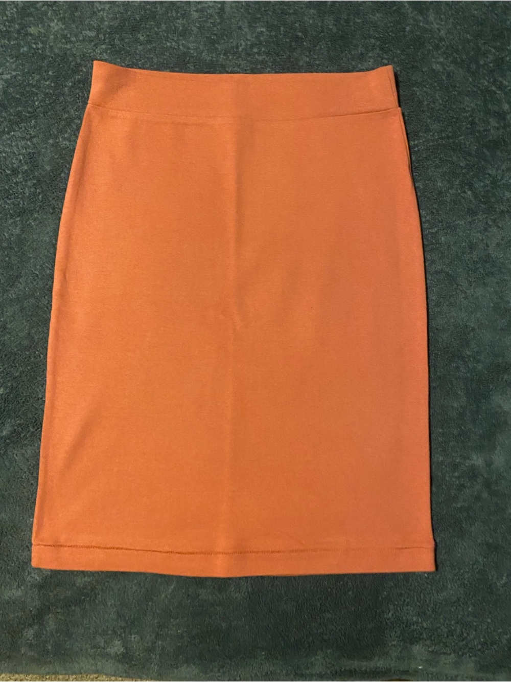 Forever 21 Orange Pencil Skirt